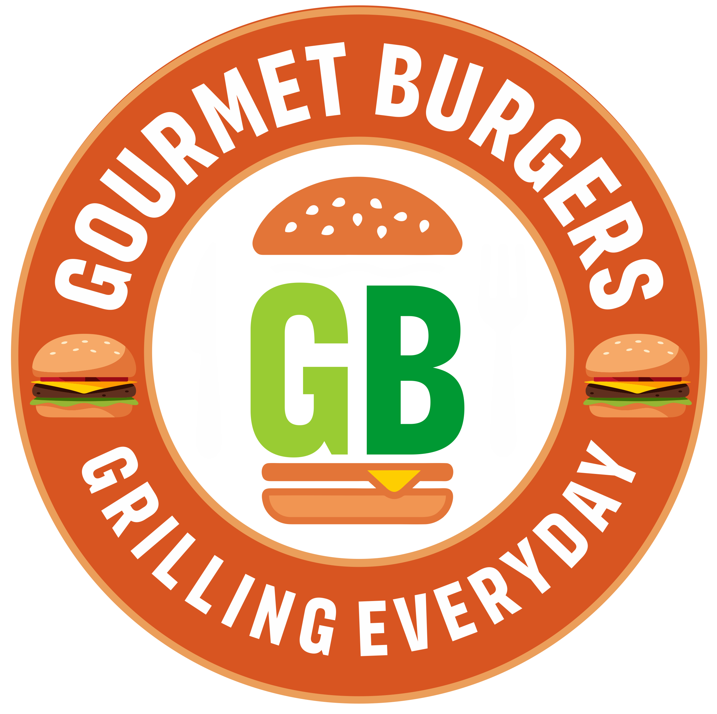 Cropped Gourmet Burgers Logo White 